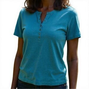 Duluth Trading Co Teal Short Sleeve Tee